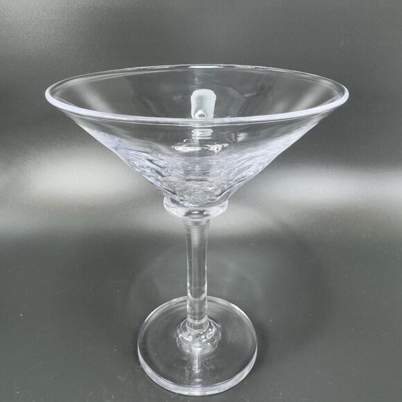 Simon Pearce Cavendish Clear Optic Hand Blown Glass Martini Glasses Cups Set 2 - Picture 5 of 16
